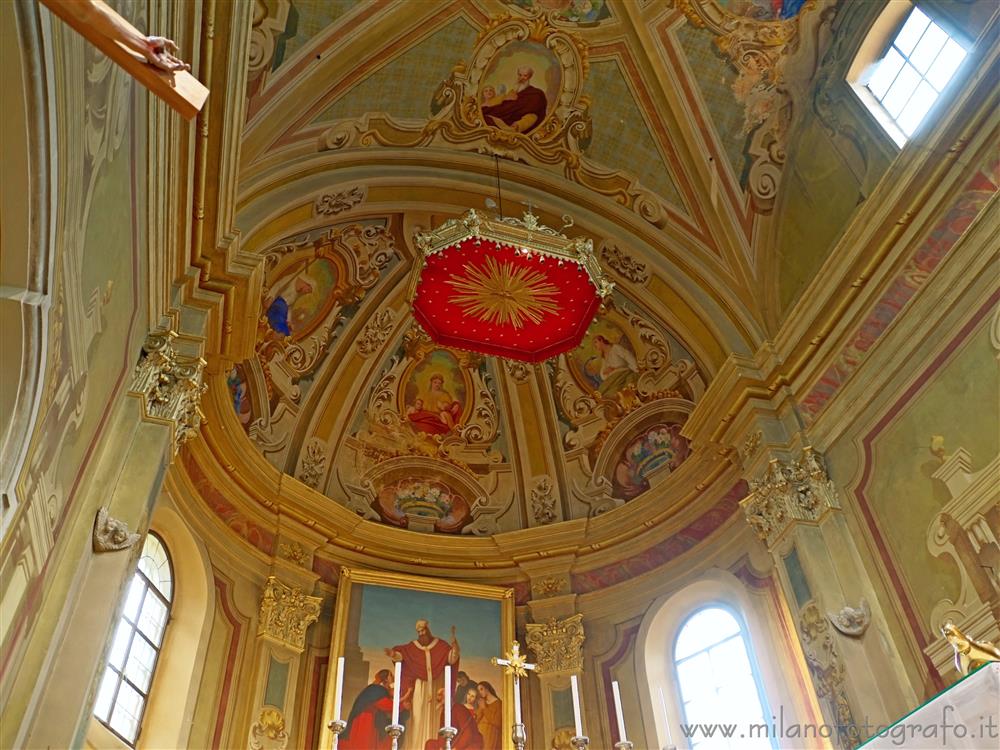 Tollegno (Biella, Italy) - Decorated aps of the Church of San Germano